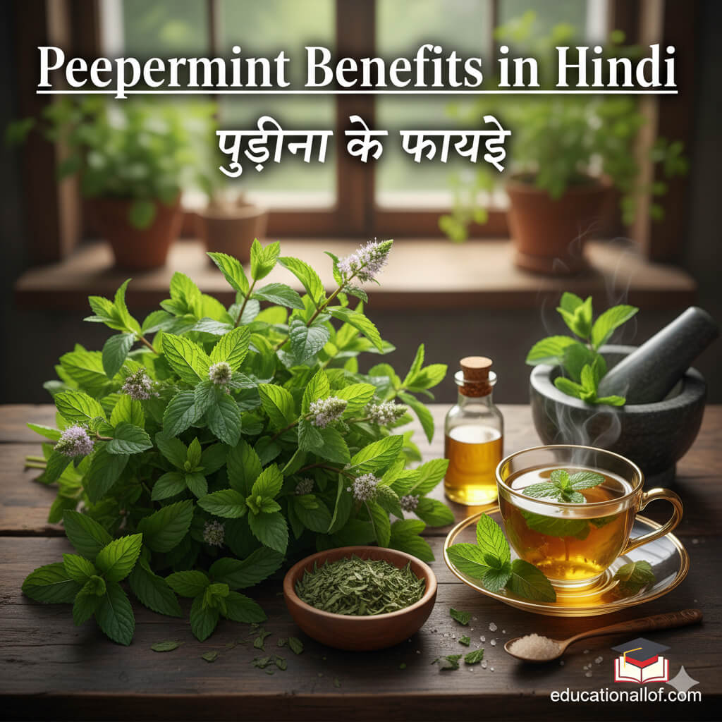पुदीना (Peppermint) के औषधीय फायदे - हैजा, पेट रोग और कान के कीड़ों का घरेलू इलाज"