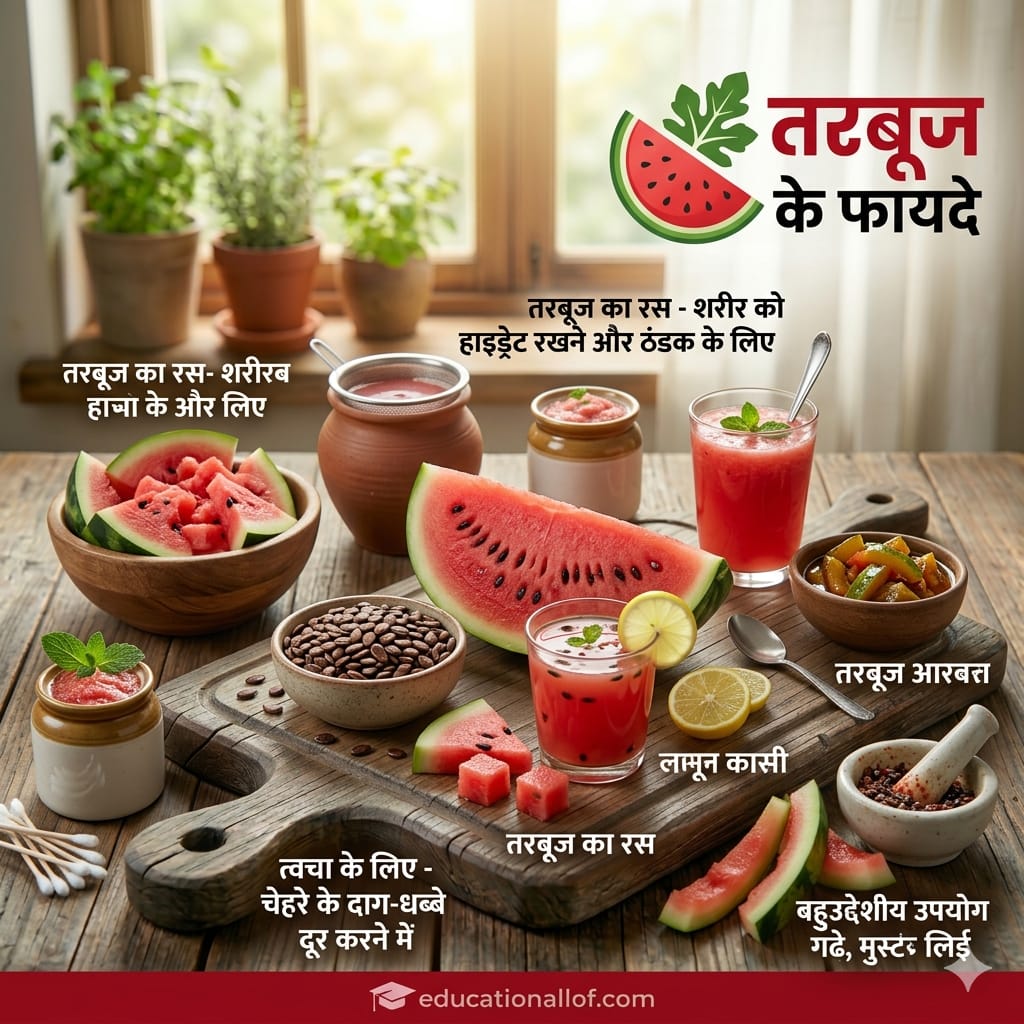 Watermelon Benefits in Hindi