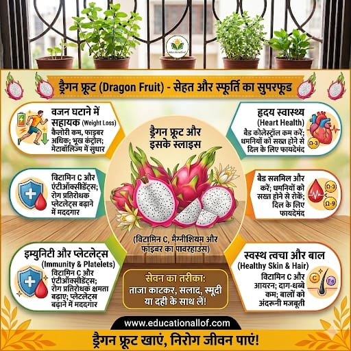 Dragon Fruit Benefits in Hindi