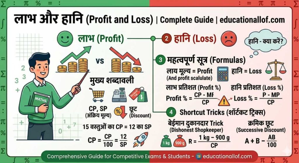लाभ और हानि (Profit and Loss) क्या है? सूत्र, परिभाषा और Shortcut Tricks