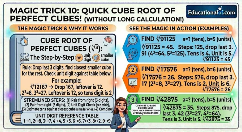 Cube Root Short Trick in Hindi