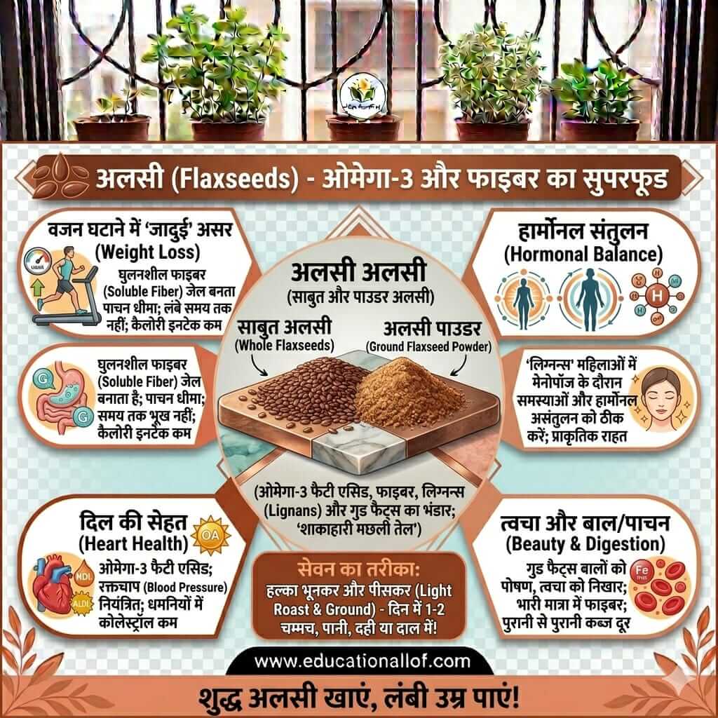 Flaxseeds Benefits in Hindi
