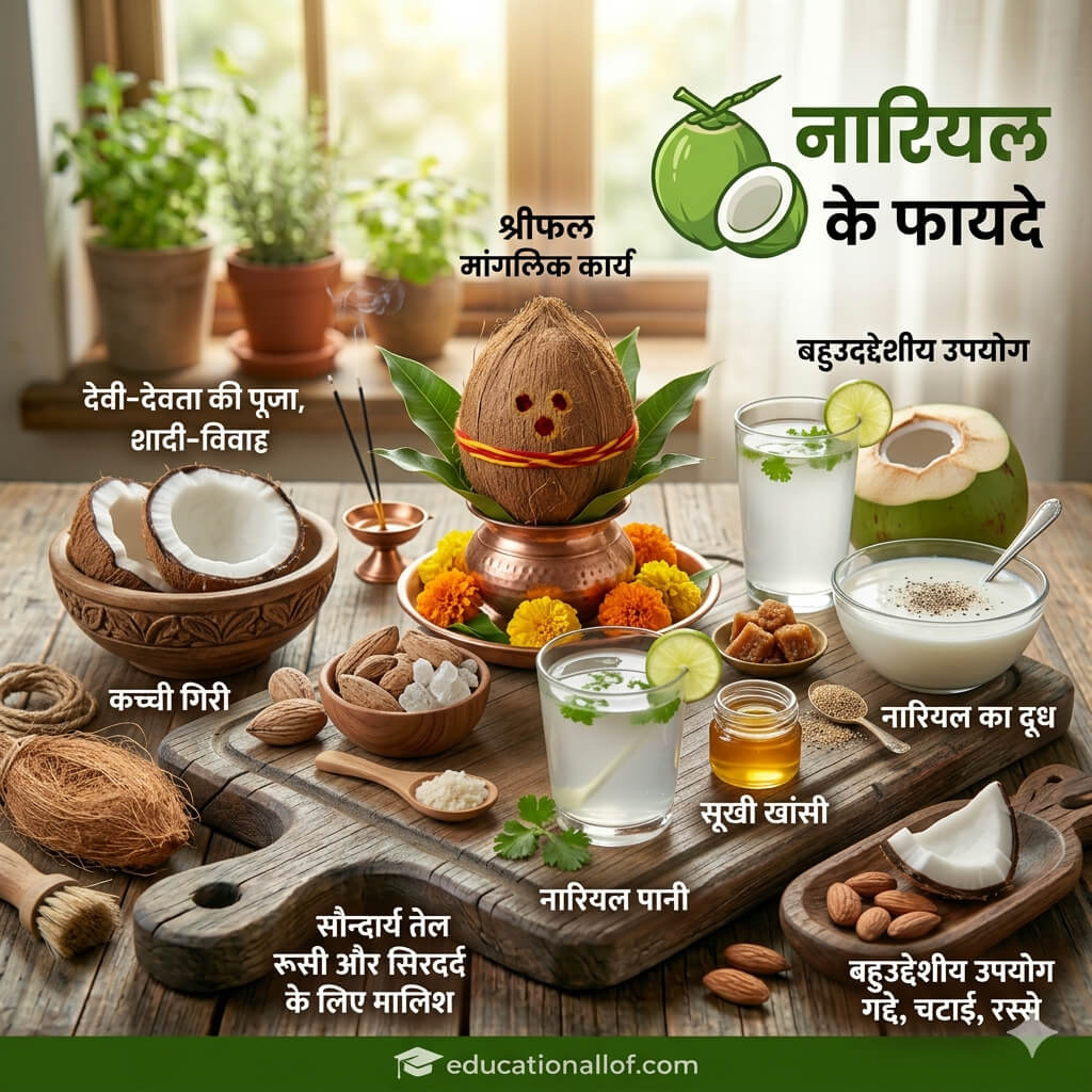 Coconut benefit in Hindi