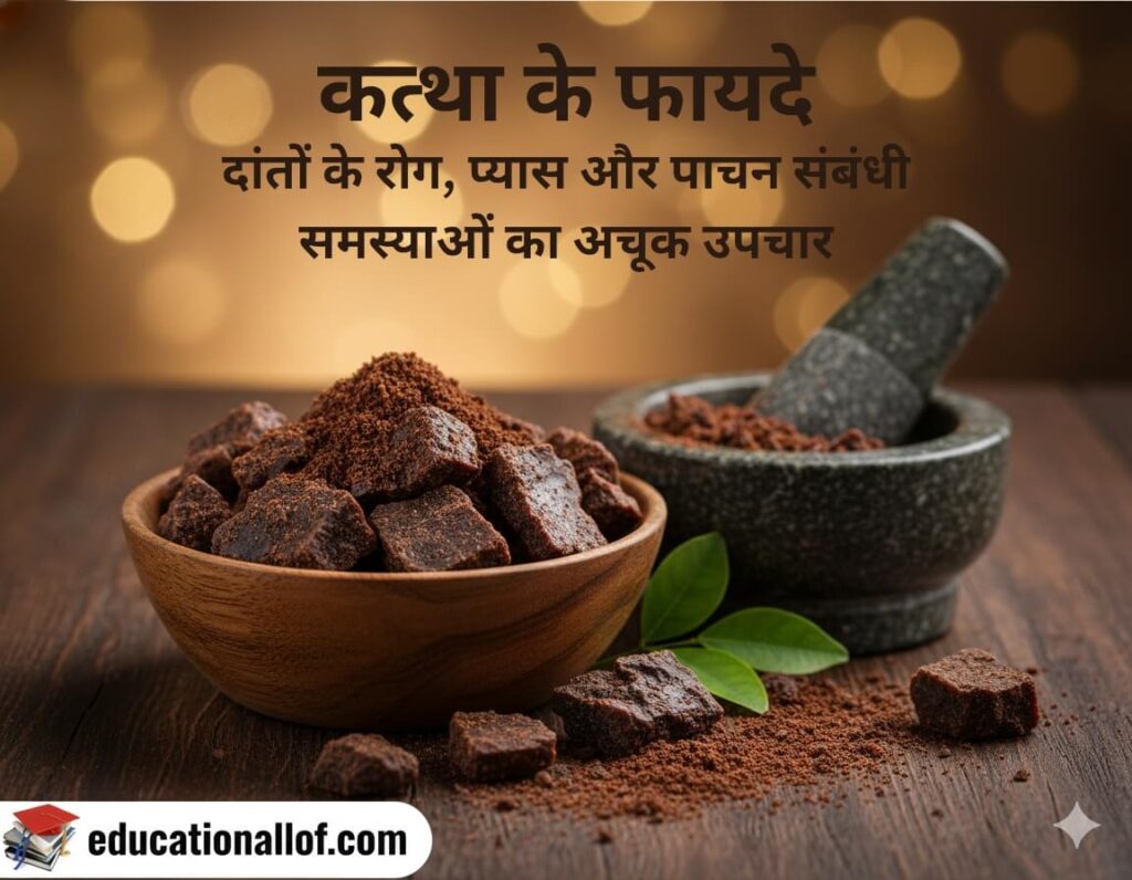 कत्था के फायदे और औषधीय गुण - Catechu benefits in Hindi