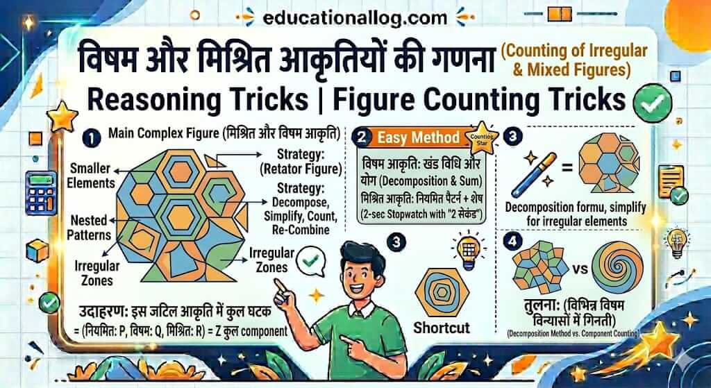 Counting Irregular Figures Reasoning Tricks in Hindi