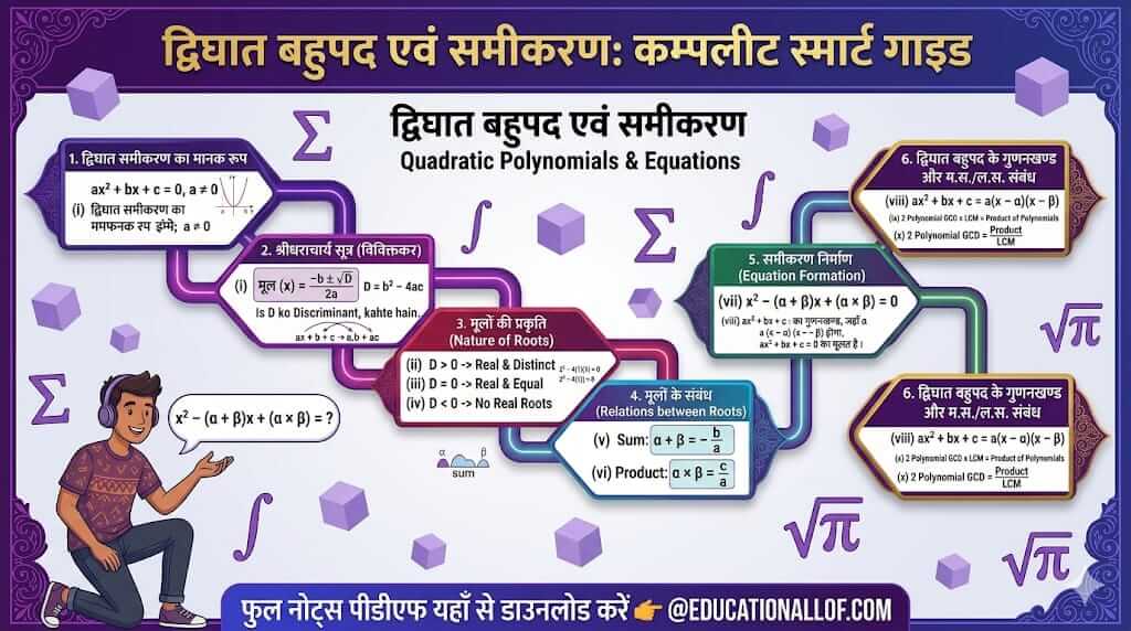 Quadratic Equations in Hindi