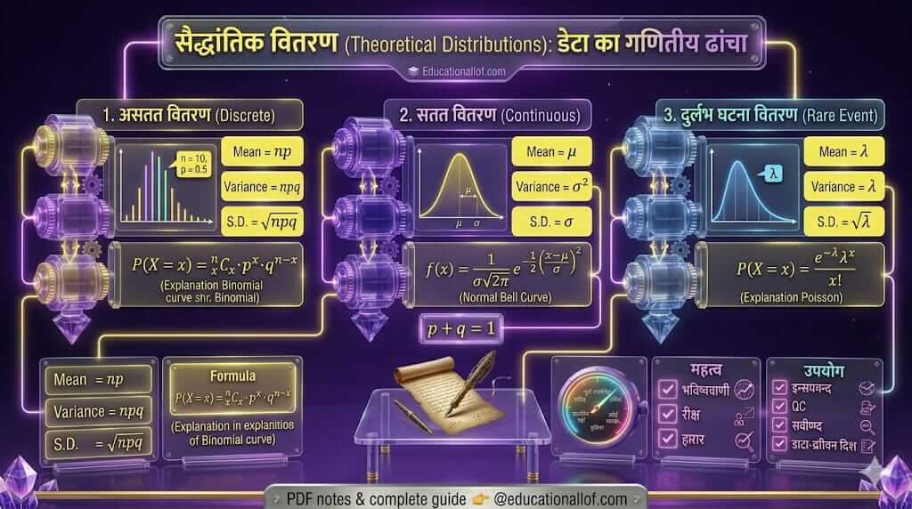 सैद्धांतिक वितरण क्या है (Theoretical Distributions in Hindi) by educationallof