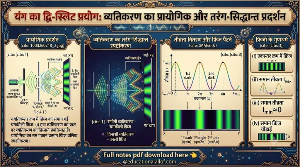 यंग का द्वि-स्लिट प्रयोग (Young's Double Slit Experiment) by educationallof