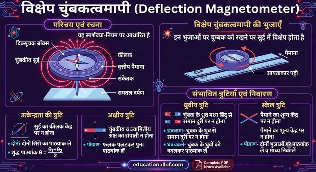 विक्षेप चुंबकत्वमापी Deflection Magnetometer by educationallof