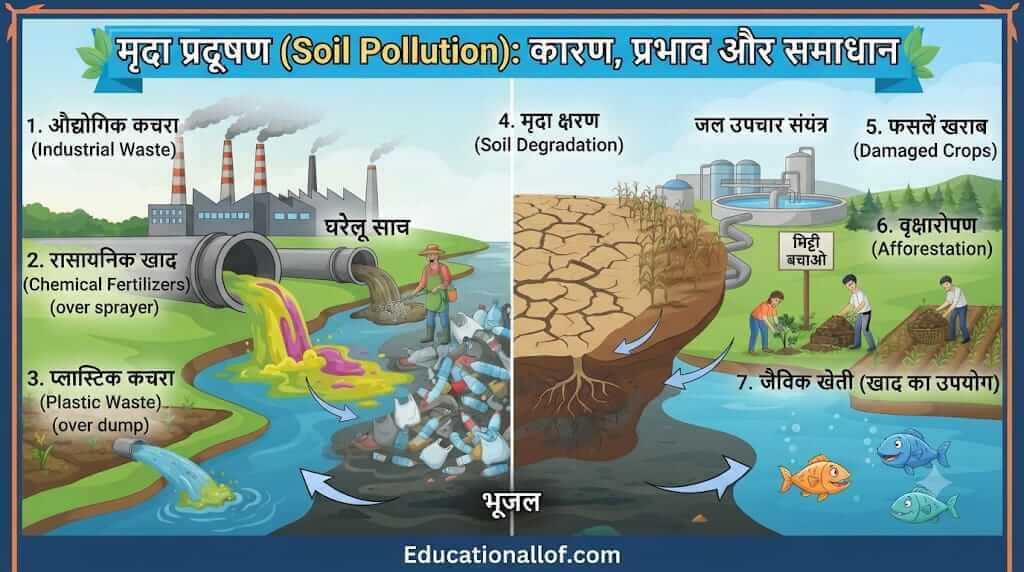 मृदा प्रदूषण ( Soil Pollution ) by educationallof