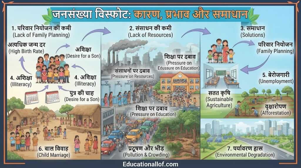 जनसंख्या विस्फोट (Population Explosion) by educationallof