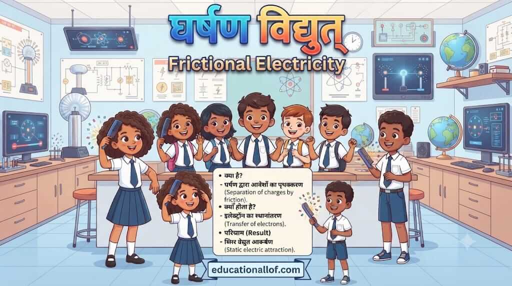 घर्षण विद्युत् Frictional Electricity by educationallof