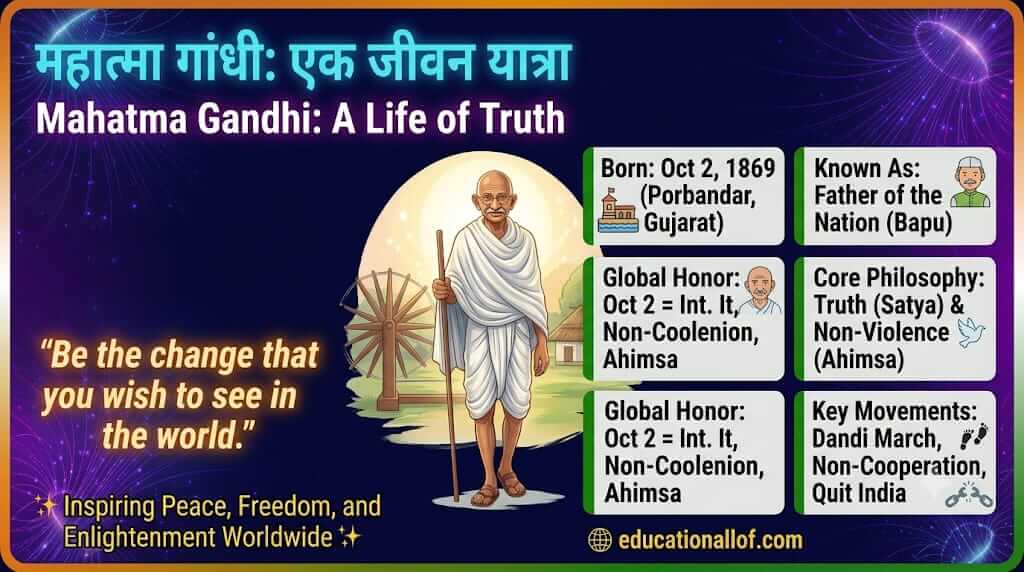 Essay on Mahatma Gandhi in English by educationallof