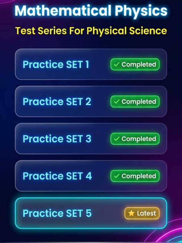 CG SET Physics Test Series: 450+ IMP MCQs से करें पक्की तैयारी!