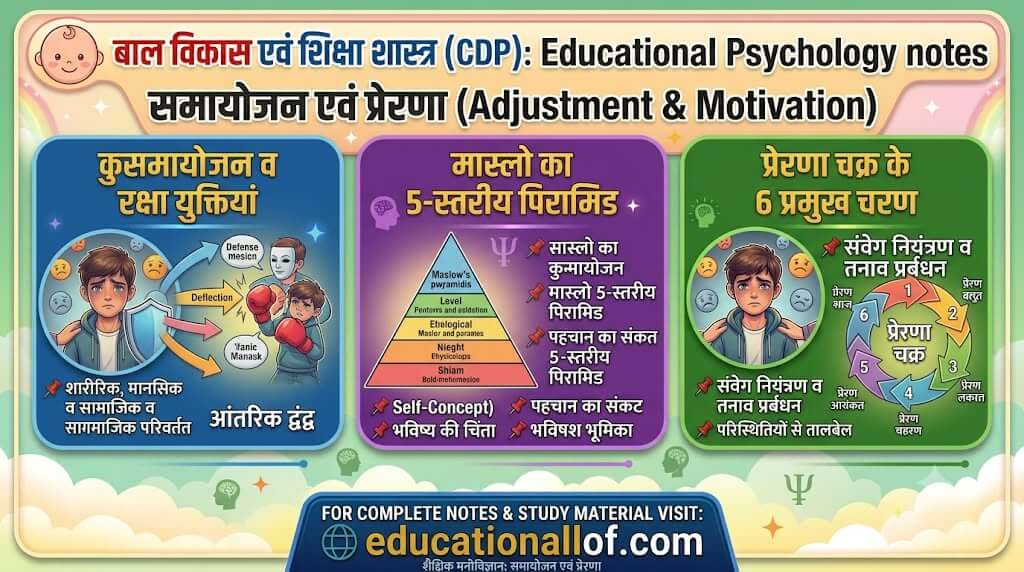 समायोजन और प्रेरणा by educationallof