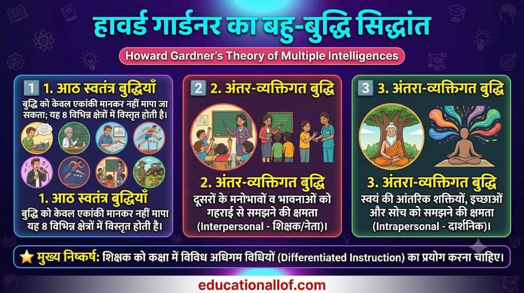 हावर्ड गार्डनर का बहु बुद्धि सिद्धांत by educationallof