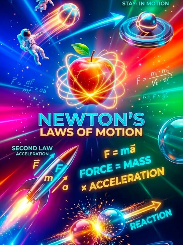 न्यूटन की गति के 3 नियम: 2 मिनट में आसानी से समझें! (Newton’s Laws of Motion in Hindi)